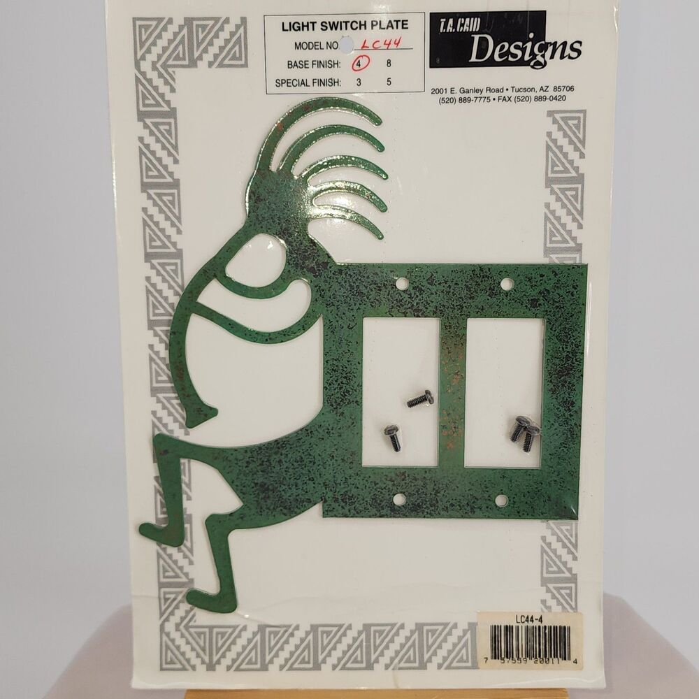 Southwest Light Switch Plates -Teal & Bronze (4)